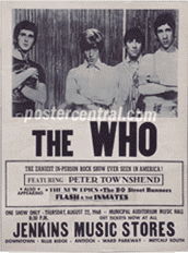 The Who concert poster